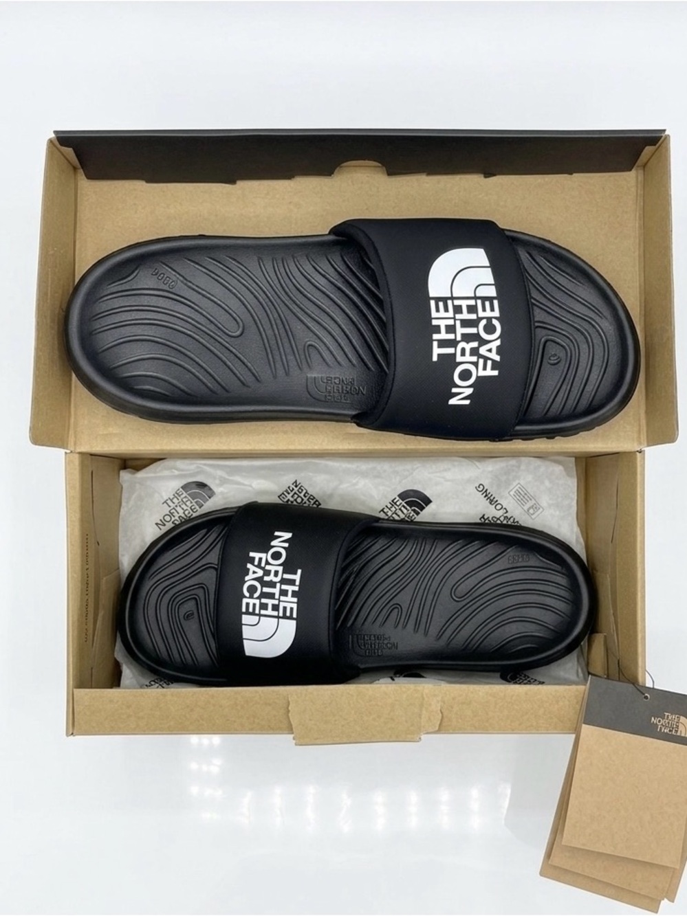 The North Face Women’s Never Stop Cush Slide Sandals – Black/White Size 10 - Picture 3 of 6